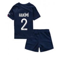 Paris Saint-Germain Achraf Hakimi #2 Fotballklær Hjemmedraktsett Barn 2022-23 Kortermet (+ korte bukser)